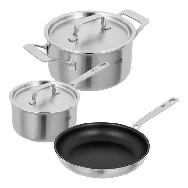 Kuhn Rikon Culinary Fiveply 3 Piece Mixed Pots & Pans Set
