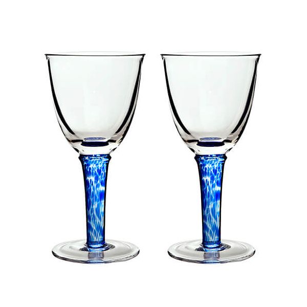 Denby Imperial Blue Red Wine Glass Pack Of 2