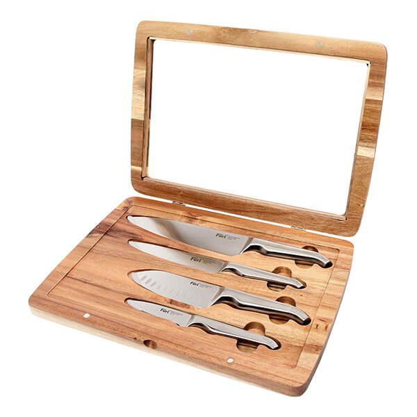 Furi Pro 4 Piece Acacia Knife Set