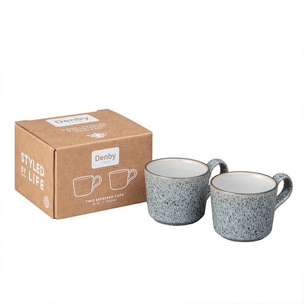 Denby Studio Grey Brew Espresso Cup Set Of 2