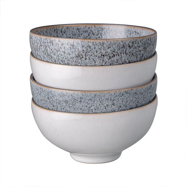Denby Studio Grey Set Of 4 Mixed Rice Bowls