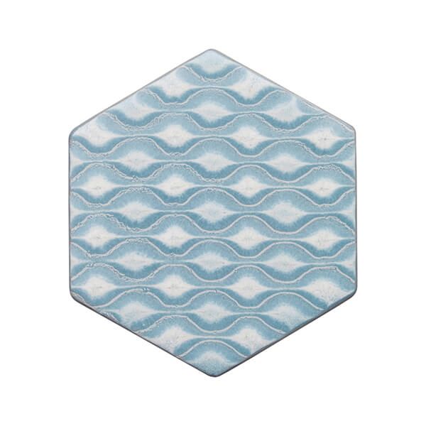 Denby Impression Blue Hourglass Tile