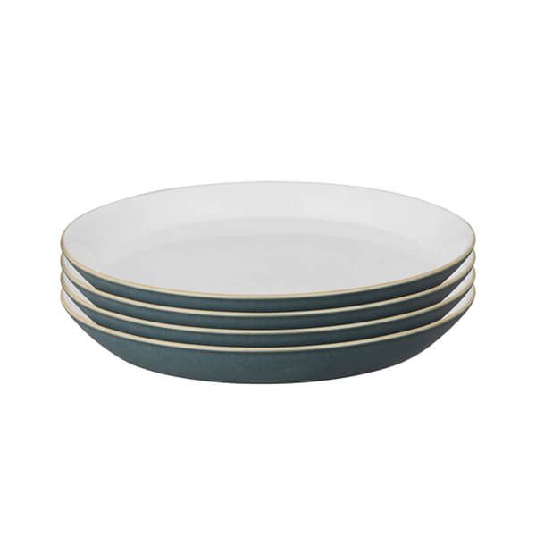 Denby Impression Charcoal 4 Piece Medium Plate Set