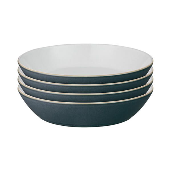 Denby Impression Charcoal 4 Piece Pasta Bowl Set