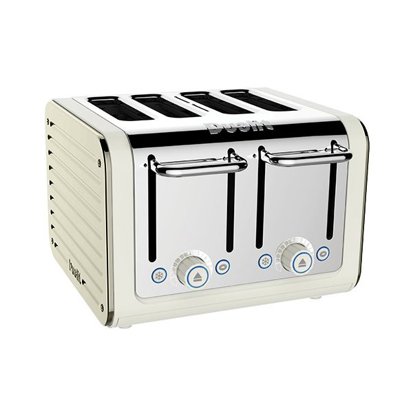 Dualit Architect 4 Slot Canvas Body With Canvas White Panel Toaster