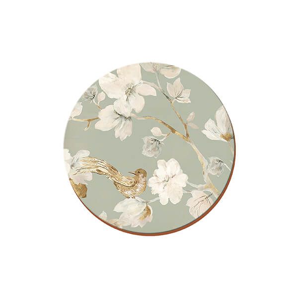 Creative Tops Duck Egg Floral Set of 4 Premium Round Coasters