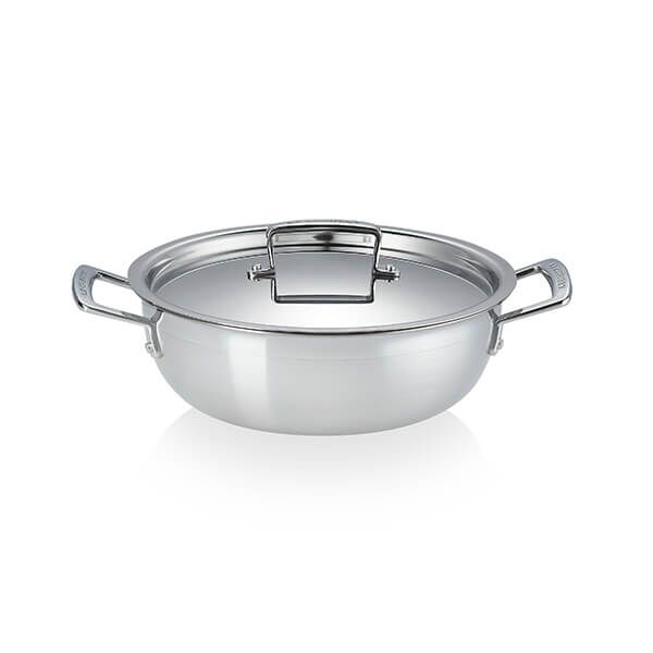 Le Creuset 3-Ply Stainless Steel 24cm Non-Stick Chef's Casserole