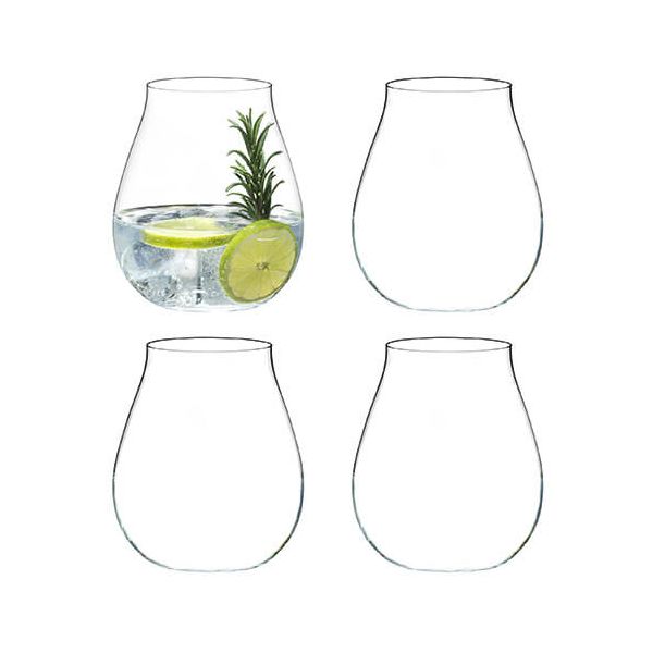 Riedel Set of 4 Stemless Gin Glasses
