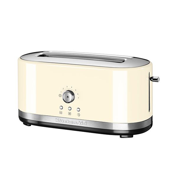 KitchenAid Almond Cream Manual Control Long Slot Toaster