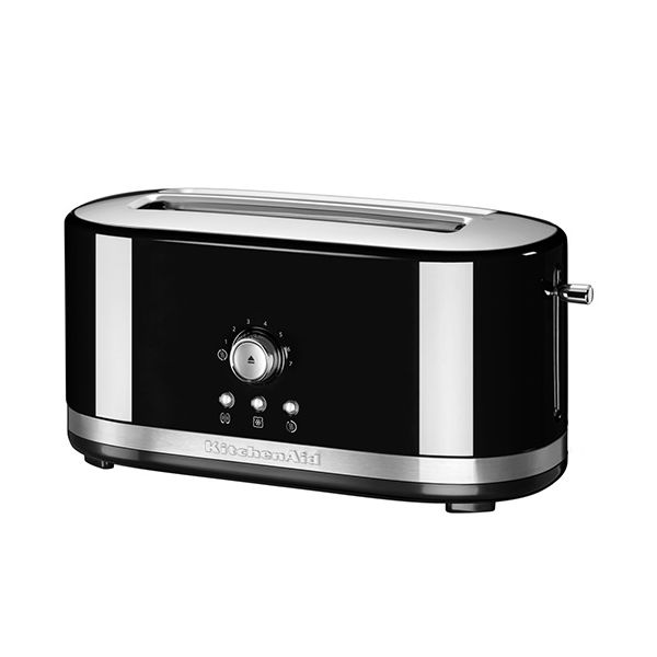 KitchenAid Onyx Black Manual Control Long Slot Toaster