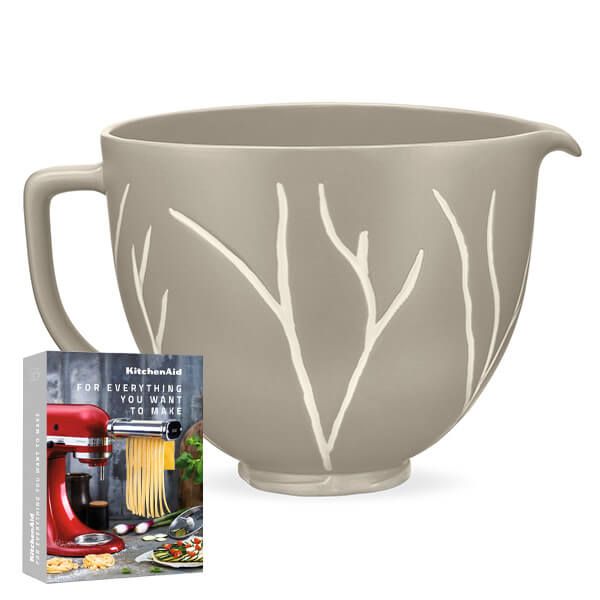 KitchenAid Ceramic 4.8L Mixer Bowl Bare Trees With FREE Gift
