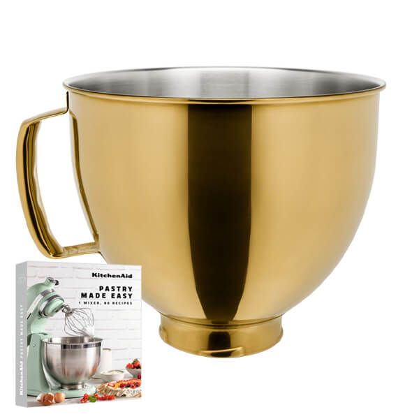 KitchenAid Stainless Steel 4.8L Bowl Radiant Gold With FREE Gift