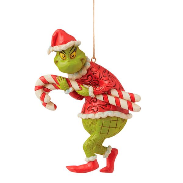 Grinch by Jim Shore Grinch Stealing Candy Canes Hanging Ornament