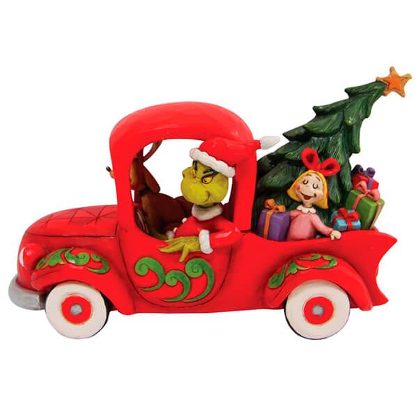 Grinch by Jim Shore Grinch in Red Truck Figurine