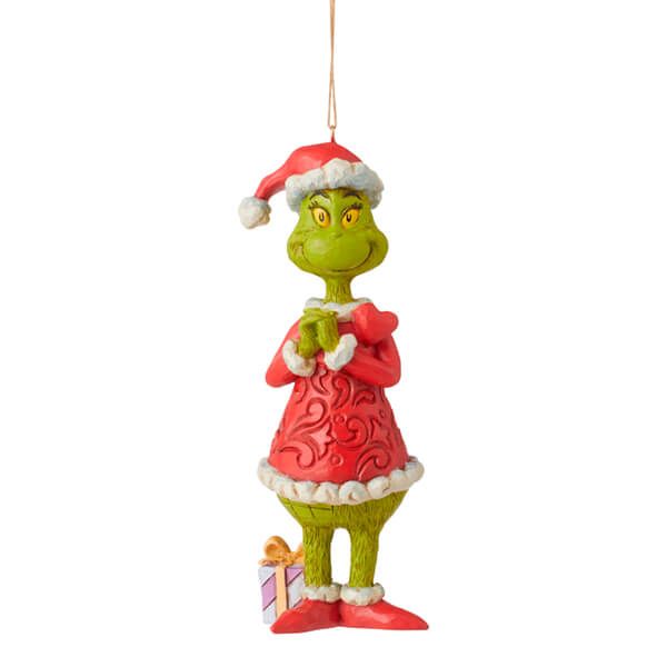 Grinch by Jim Shore Grinch with Blinking Heart Hanging Ornament