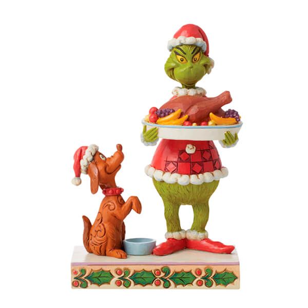 Grinch by Jim Shore Grinch with Christmas Dinner Figurine