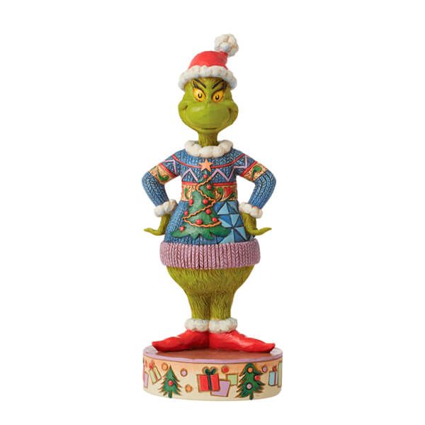 Grinch by Jim Shore Grinch Wearing Ugly Sweater Figurine