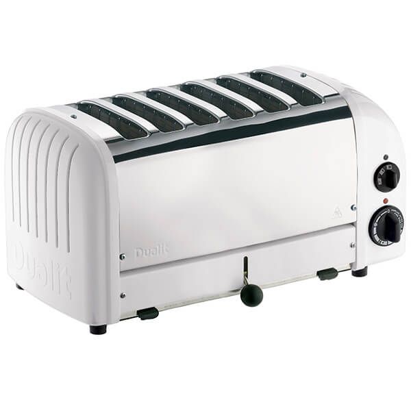 Dualit Classic Vario AWS White 6 Slot Toaster