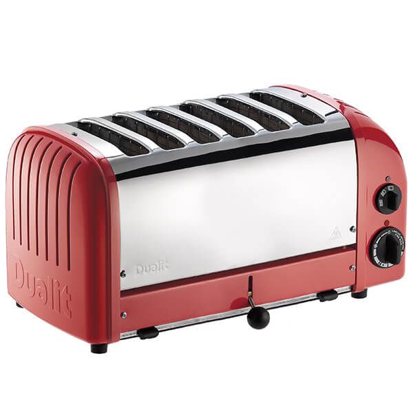 Dualit Classic Vario AWS Red 6 Slot Toaster