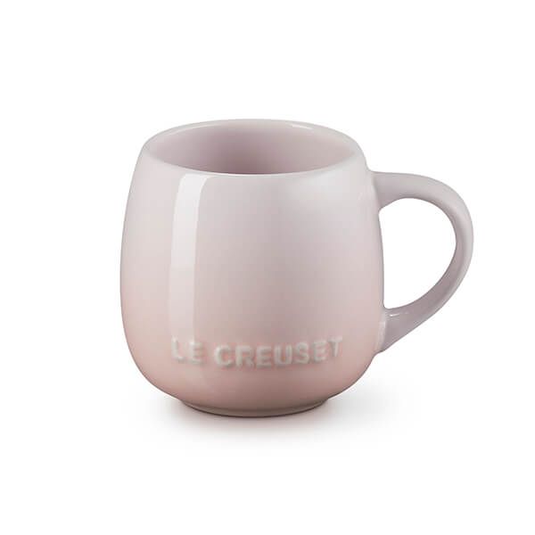 Le Creuset Shell Pink Stoneware Coupe Collection Sphere Mug