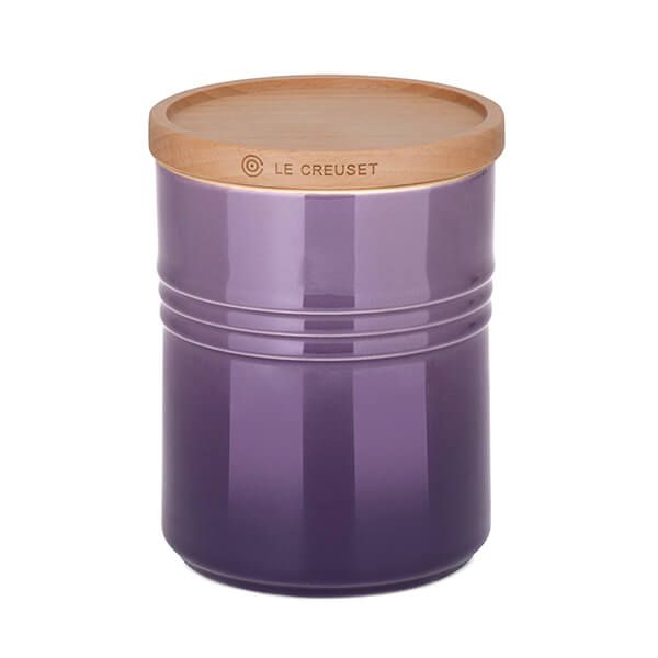 Le Creuset Ultra Violet Medium Storage Jar with Wooden Lid