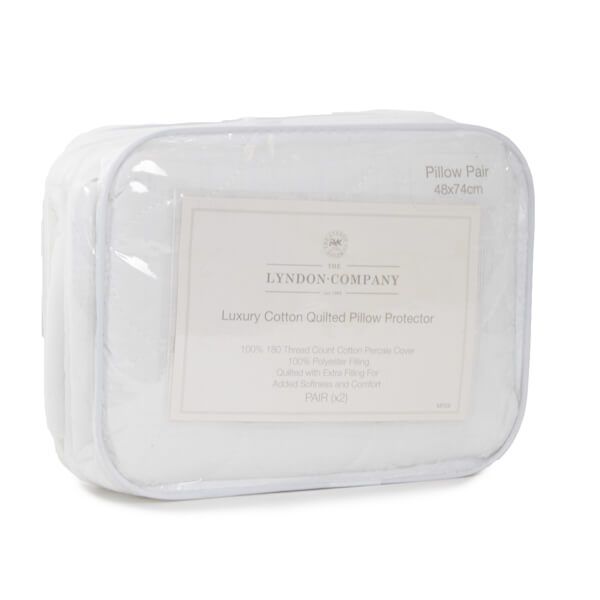 The Lyndon Company Cotton Quilted Pillow Protector