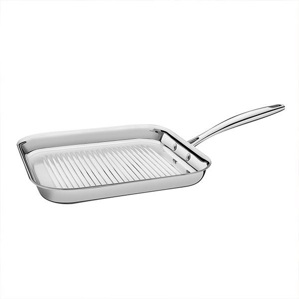 Tramontina Grano 3-ply Stainless Steel Ribbed Grill Pan
