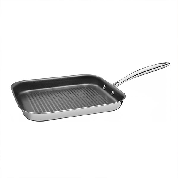 Tramontina Grano 3-ply Stainless Steel Non-Stick Ribbed Grill Pan