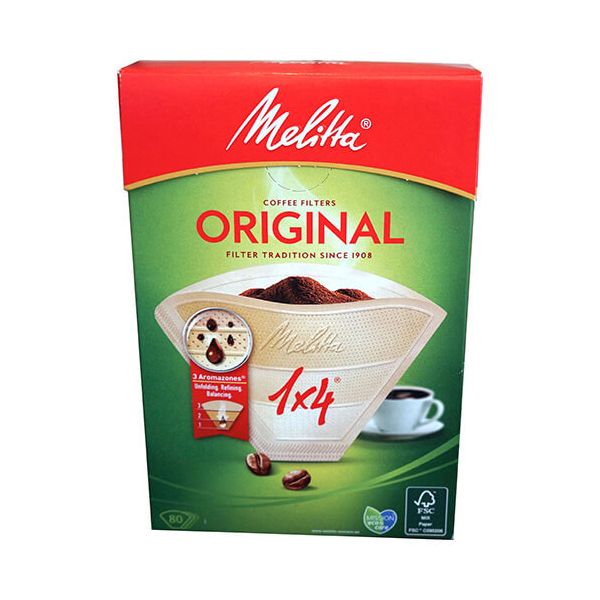 Melitta Original Coffee Filters 1x4 Pack Of 80
