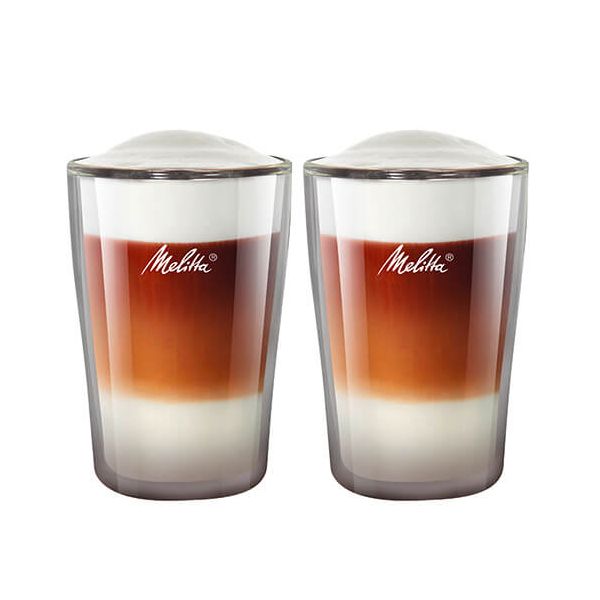 Set of 2 325 ml KitchenCraft Le’Xpress Double Walled Latte Glasses