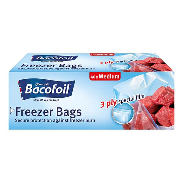 Bacofoil 40 x Medium Freezer Bags