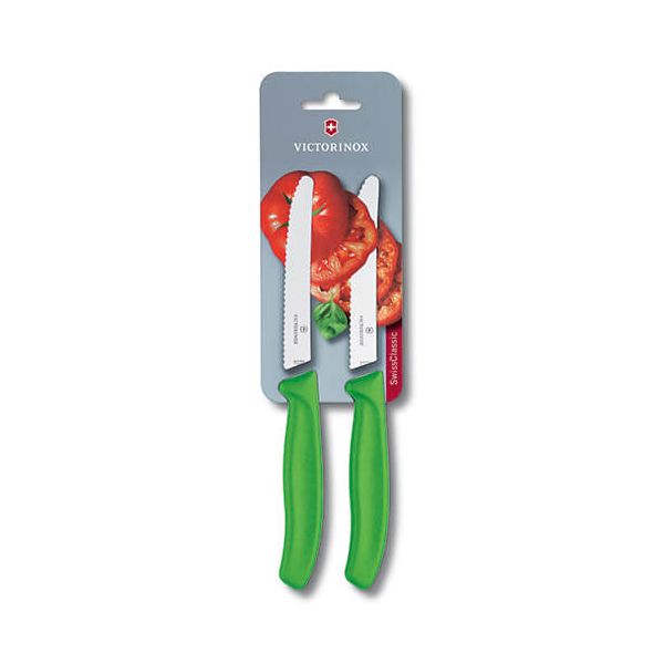 Victorinox Swiss Classic Green Tomato / Utility Knife Twin Pack