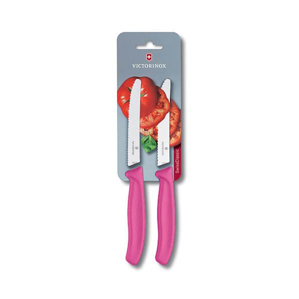 Victorinox Swiss Classic Pink Tomato / Utility Knife Twin Pack