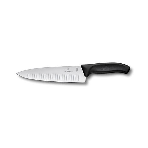 Victorinox Swiss Classic Black 20cm Fluted Carving Knife