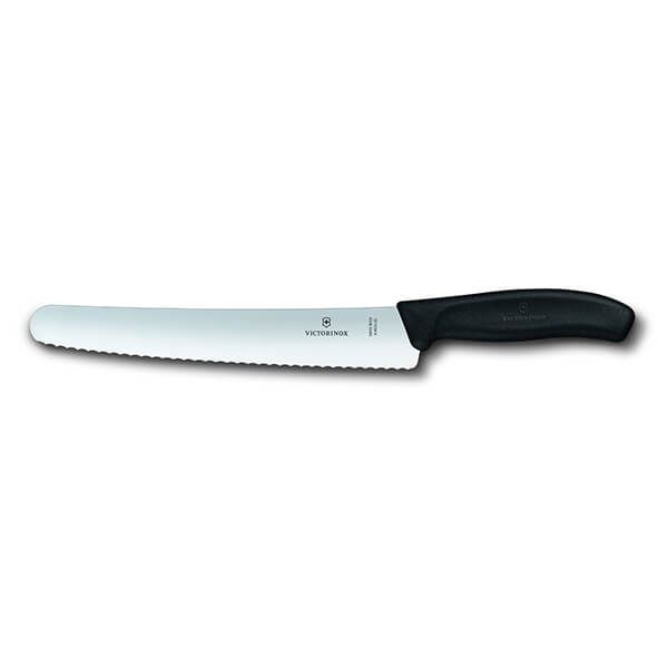 Victorinox Black Swiss Classic Bread and Pastry Knife 22cm