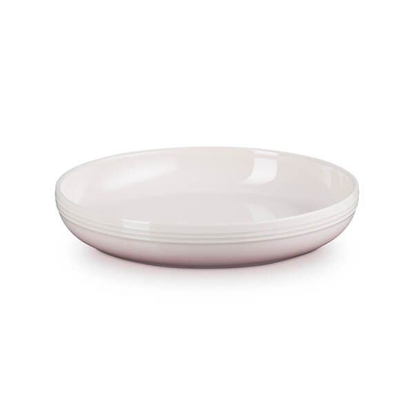 Le Creuset Shell Pink Stoneware Coupe Collection 22cm Pasta Bowl