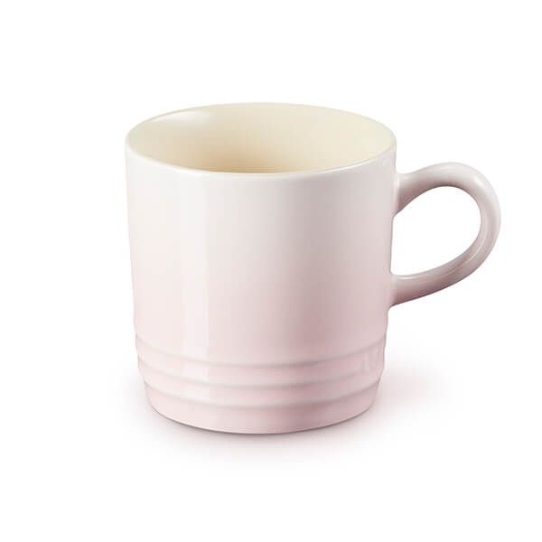 Le Creuset Shell Pink Stoneware Cappuccino Mug