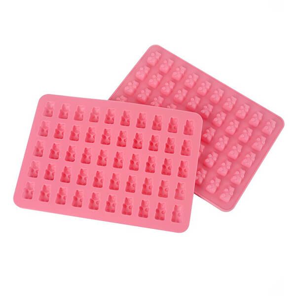 Eddingtons Gummy Bear Set Of 2 Silicone Trays With Dropper 50 Cup Moulds