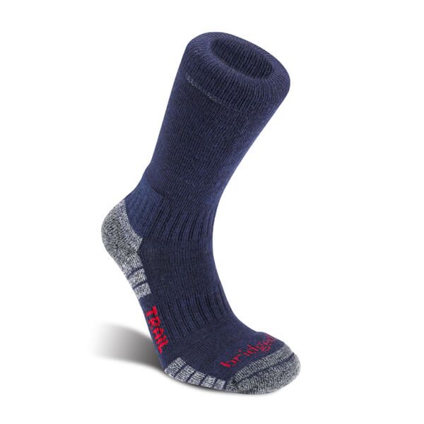 Bridgedale Mens Hike Lightweight Merino Performance Boot Socks Navy/Grey