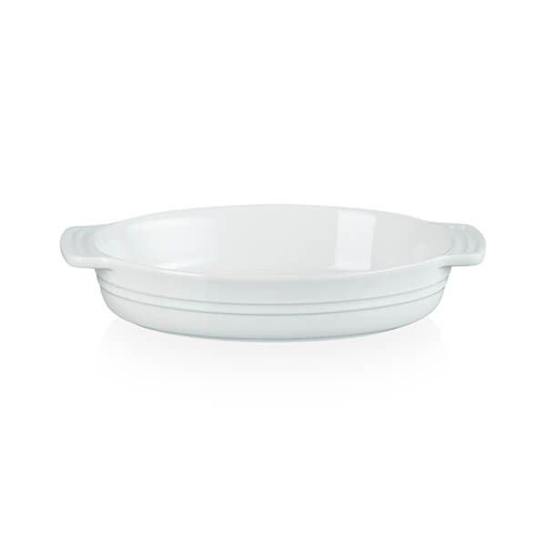 Le Creuset White Stoneware Classic 24cm Oval Dish
