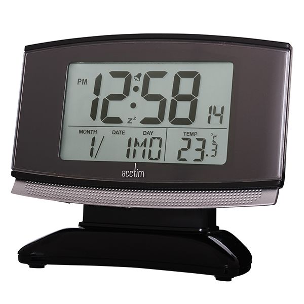 Acctim Acura Alarm Clock Black