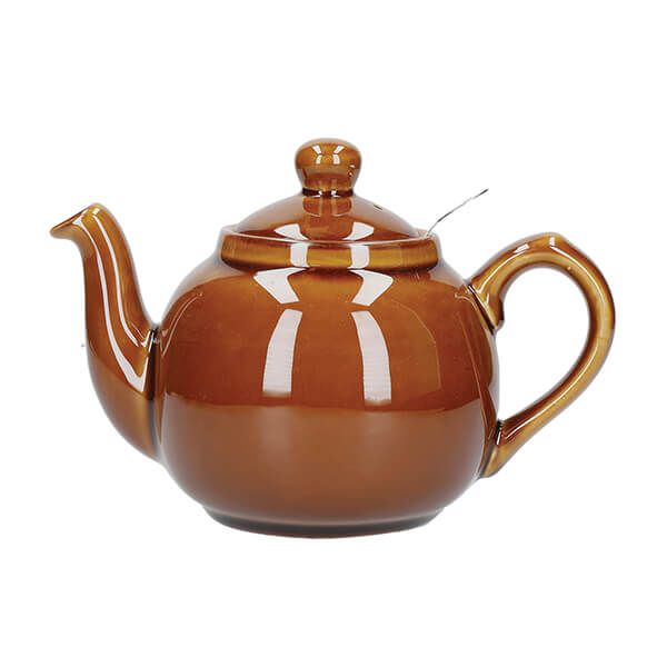 London Pottery Farmhouse Filter 2 Cup Teapot Rockingham Brown