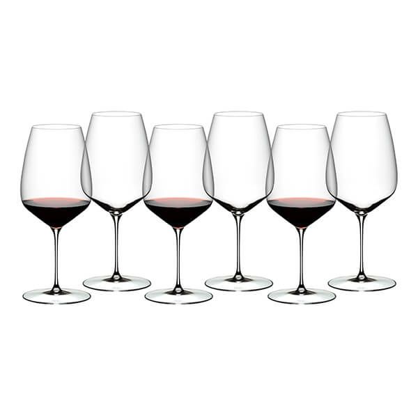 Riedel Veloce Set of 6 Cabernet/Merlot Wine Glasses
