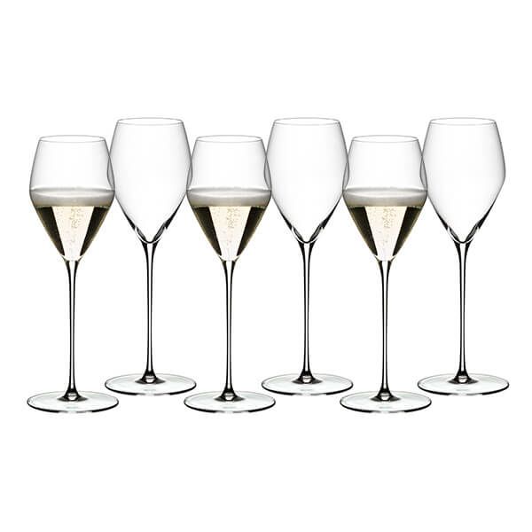 Riedel Veloce Set of 6 Champagne Glasses