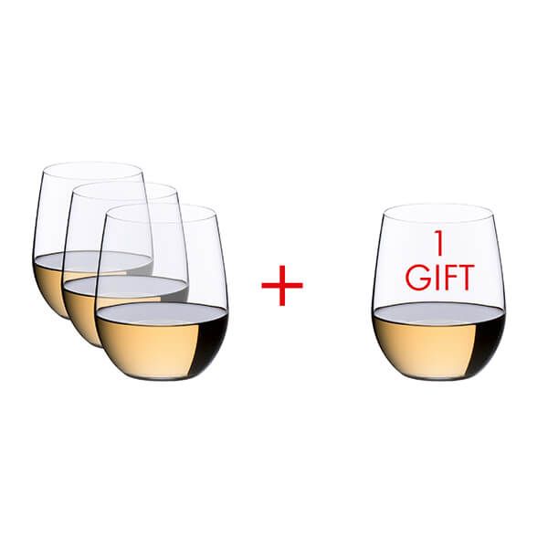 Riedel O Viognier / Chardonnay Wine Glasses Pay 3 Get 4