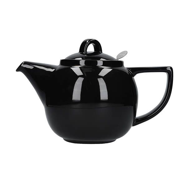 London Pottery Geo Filter 4 Cup Teapot Gloss Black