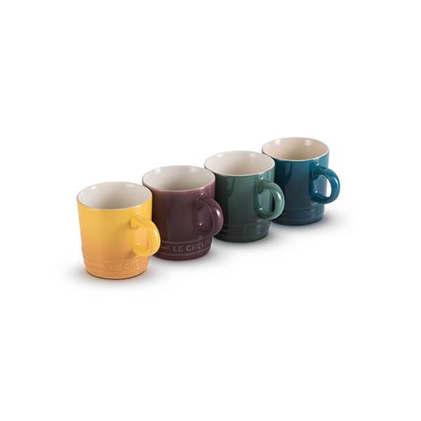 Le Creuset Botanique Stoneware Set Of 4 100ml Espresso Mugs