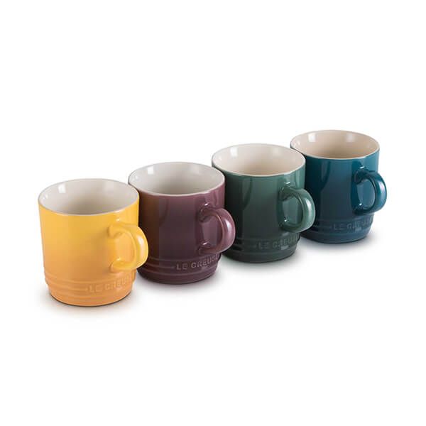 Le Creuset Botanique Stoneware Set Of 4 200ml Cappuccino Mugs
