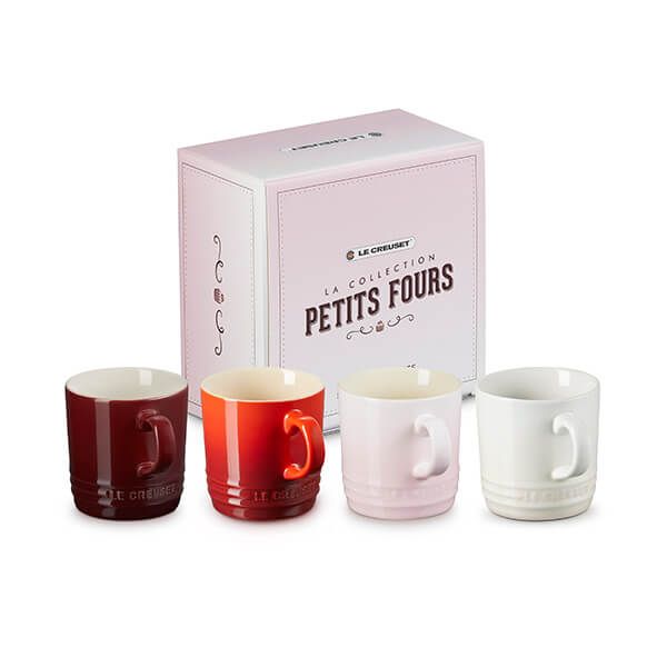 Le Creuset La Petits Fours Collection Set of 4 Cappuccino Mugs