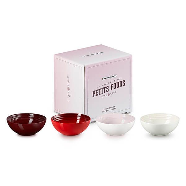 Le Creuset La Petits Fours Collection Set of 4 Cereal Bowls